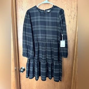 *NWT!* A.N.A. Black Plaid Dress